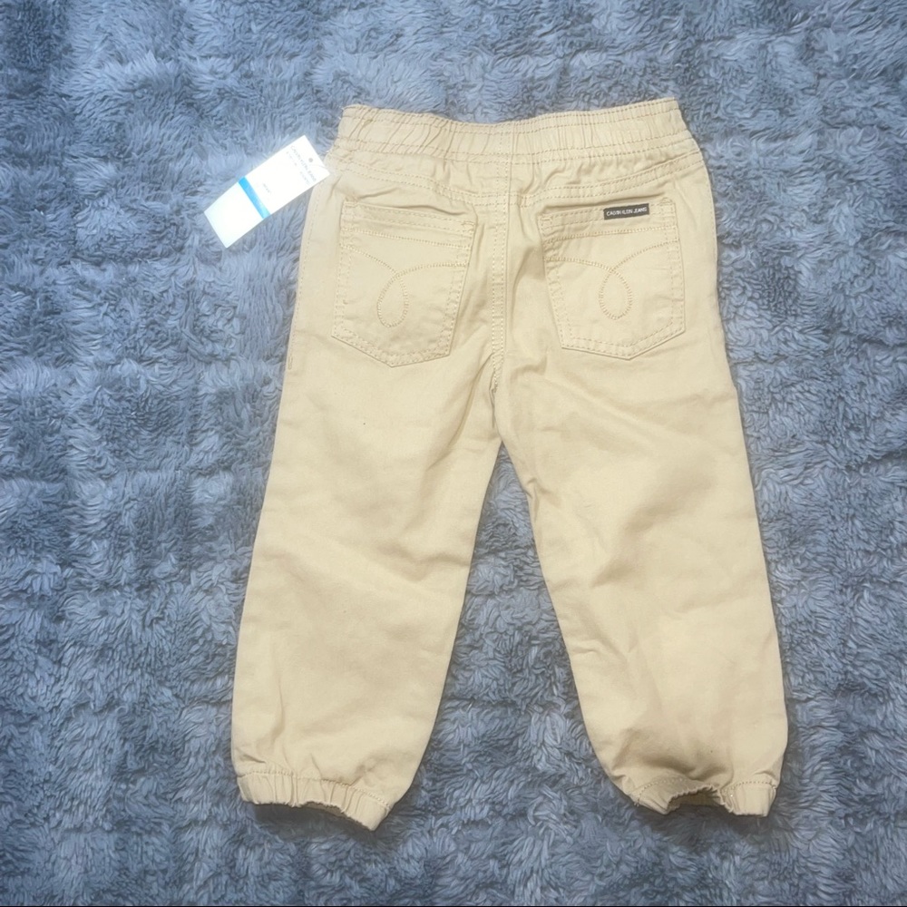 Calvin Klein Infant Khaki Jogger Pants sz: 24m